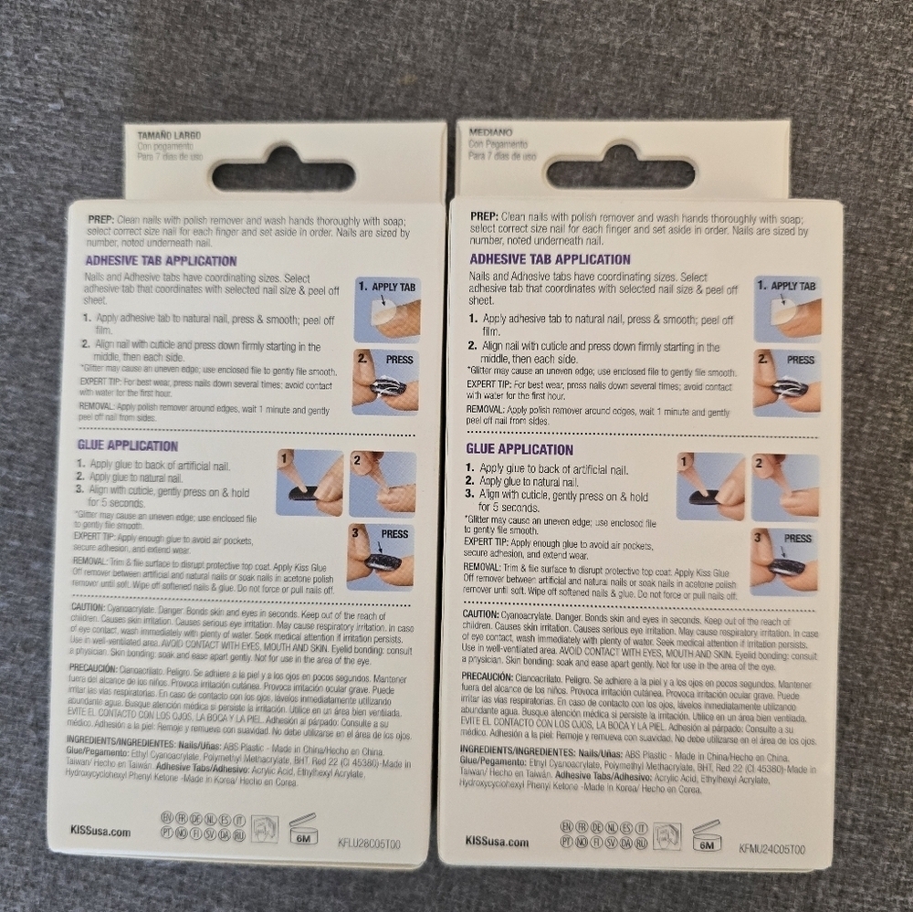 Kiss Gel Fantasy Collection Long and Medium NEW - Picture 4 of 6